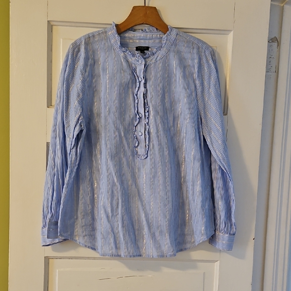 Talbots Women's Ruffle Neck Blouse XLP